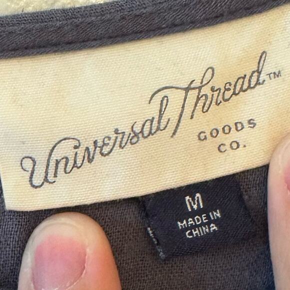 Universal Thread Women's Grey Ombré Long Sleeve Tiered Mini Dress Size Medium - Picture 5 of 8